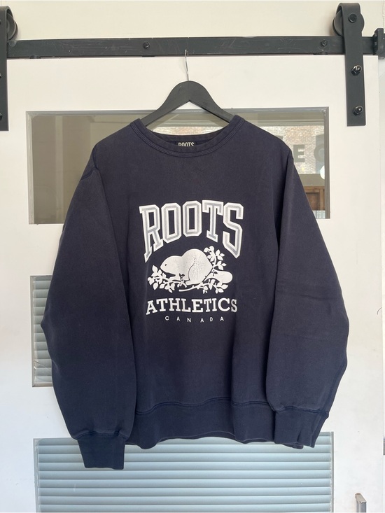 Roots Other - Roots Navy Crewneck with White Athletics Logo